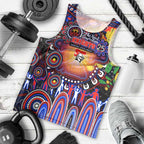 Personalised NAIDOC Week 2025 Knights Rugby Men Tank Top Aboriginal Dot Painting