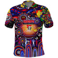 Personalised NAIDOC Week 2025 Knights Rugby Polo Shirt Aboriginal Dot Painting