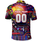 Personalised NAIDOC Week 2025 Knights Rugby Polo Shirt Aboriginal Dot Painting