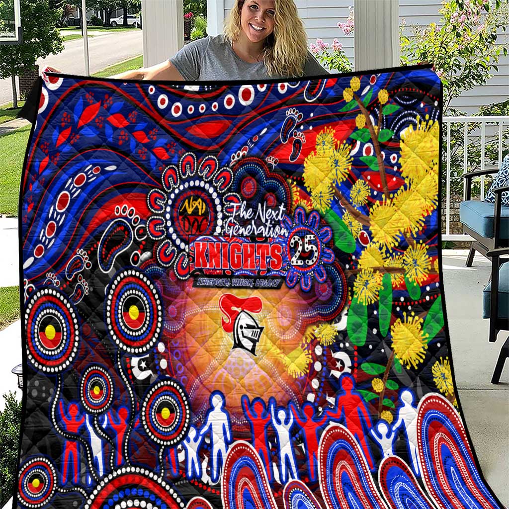 NAIDOC Week 2025 Knights Rugby Quilt Aboriginal Dot Painting