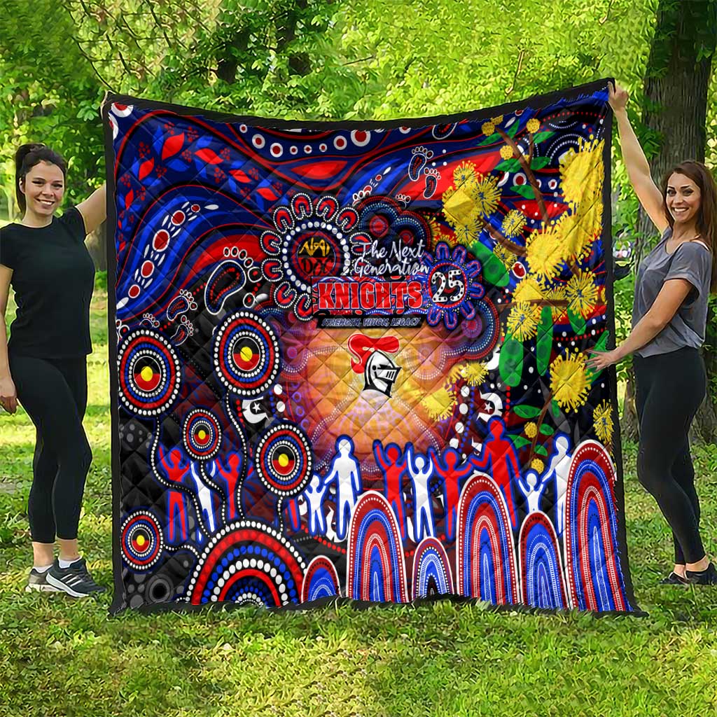 NAIDOC Week 2025 Knights Rugby Quilt Aboriginal Dot Painting