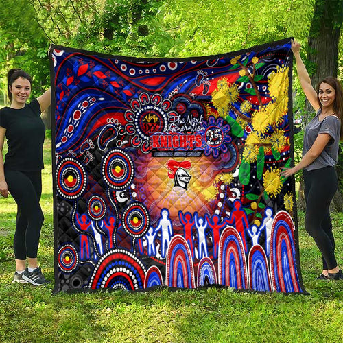 NAIDOC Week 2025 Knights Rugby Quilt Aboriginal Dot Painting