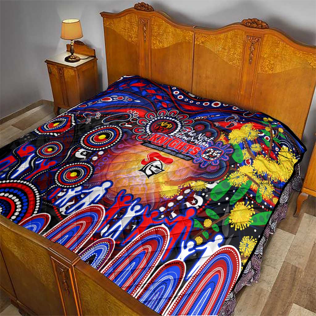 NAIDOC Week 2025 Knights Rugby Quilt Aboriginal Dot Painting