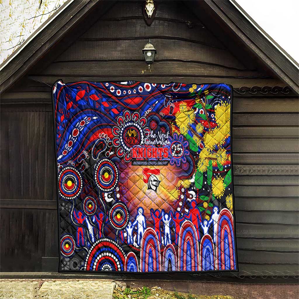 NAIDOC Week 2025 Knights Rugby Quilt Aboriginal Dot Painting