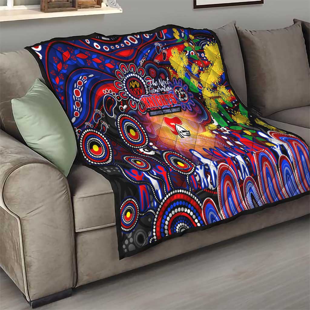 NAIDOC Week 2025 Knights Rugby Quilt Aboriginal Dot Painting