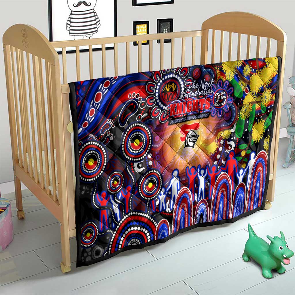 NAIDOC Week 2025 Knights Rugby Quilt Aboriginal Dot Painting