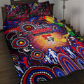 NAIDOC Week 2025 Knights Rugby Quilt Bed Set Aboriginal Dot Painting