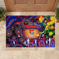 NAIDOC Week 2025 Knights Rugby Rubber Doormat Aboriginal Dot Painting