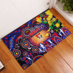 NAIDOC Week 2025 Knights Rugby Rubber Doormat Aboriginal Dot Painting