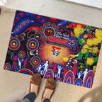 NAIDOC Week 2025 Knights Rugby Rubber Doormat Aboriginal Dot Painting