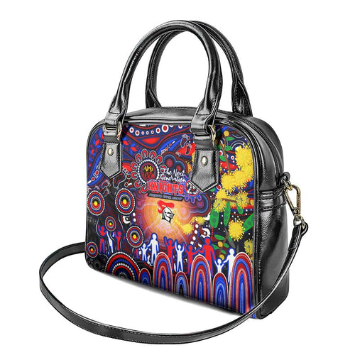 NAIDOC Week 2025 Knights Rugby Shoulder Handbag Aboriginal Dot Painting