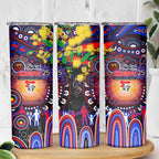 NAIDOC Week 2025 Knights Rugby Skinny Tumbler Aboriginal Dot Painting