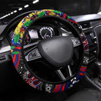 NAIDOC Week 2025 Knights Rugby Steering Wheel Cover Aboriginal Dot Painting