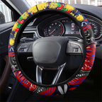 NAIDOC Week 2025 Knights Rugby Steering Wheel Cover Aboriginal Dot Painting
