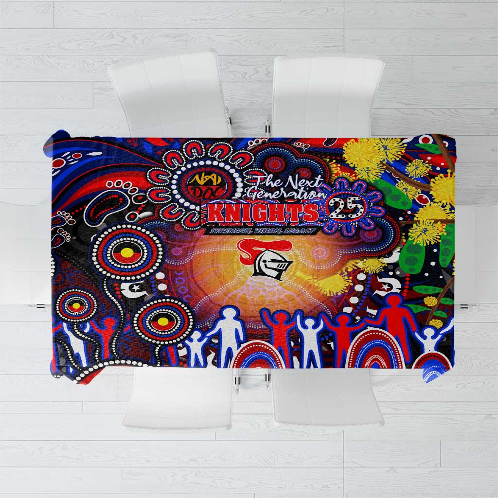 NAIDOC Week 2025 Knights Rugby Tablecloth Aboriginal Dot Painting