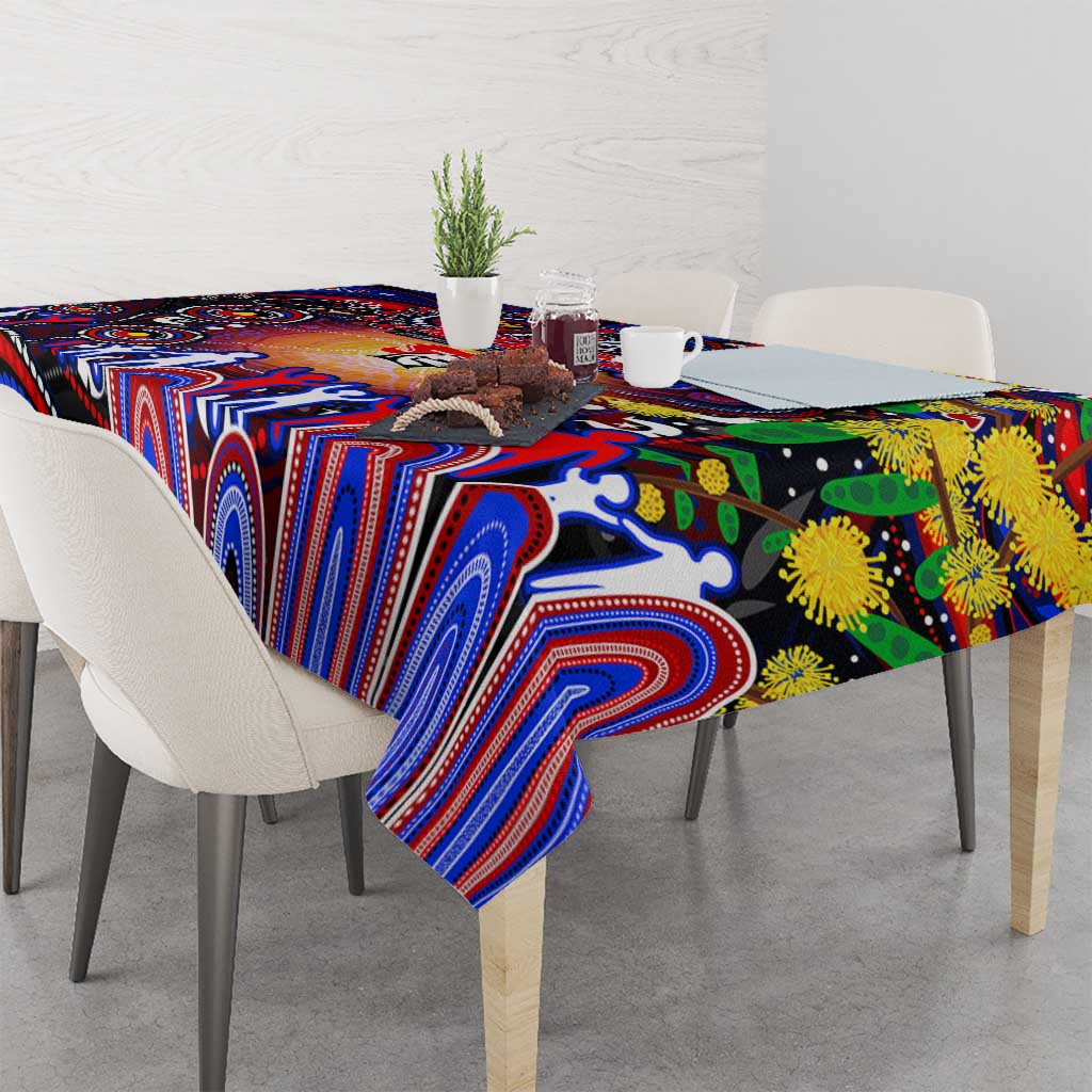 NAIDOC Week 2025 Knights Rugby Tablecloth Aboriginal Dot Painting