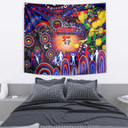 NAIDOC Week 2025 Knights Rugby Tapestry Aboriginal Dot Painting