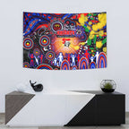 NAIDOC Week 2025 Knights Rugby Tapestry Aboriginal Dot Painting