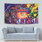 NAIDOC Week 2025 Knights Rugby Tapestry Aboriginal Dot Painting