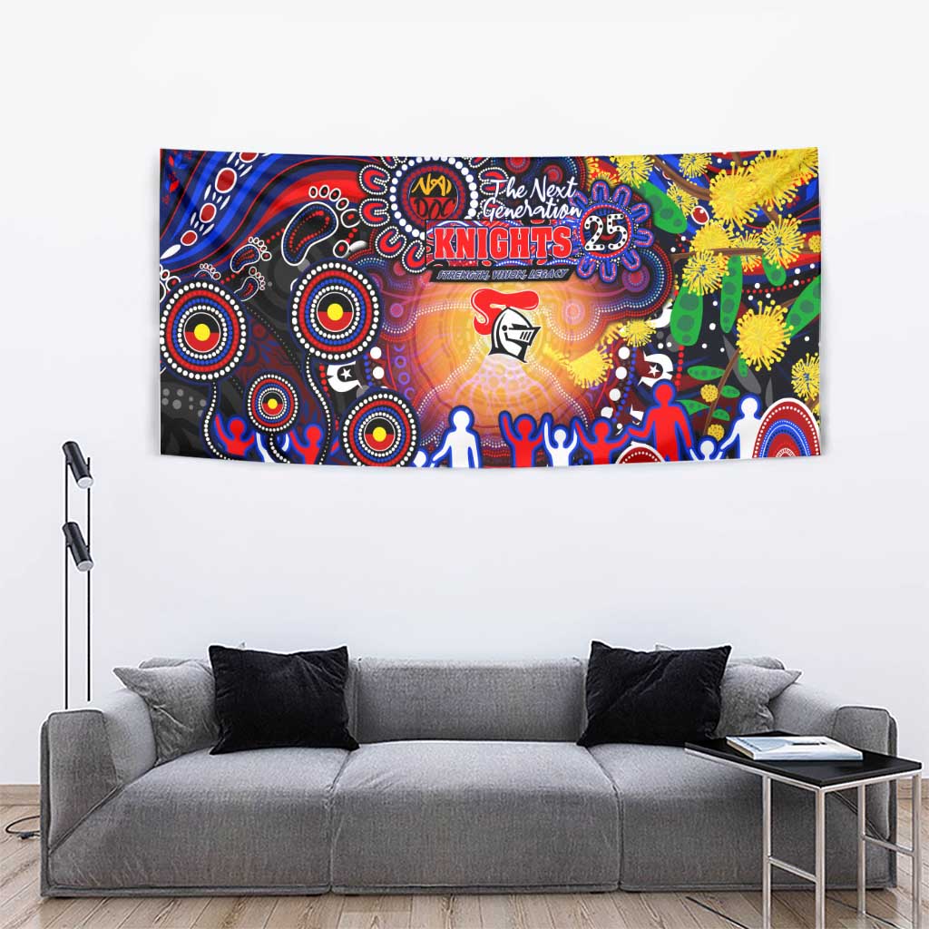 NAIDOC Week 2025 Knights Rugby Tapestry Aboriginal Dot Painting