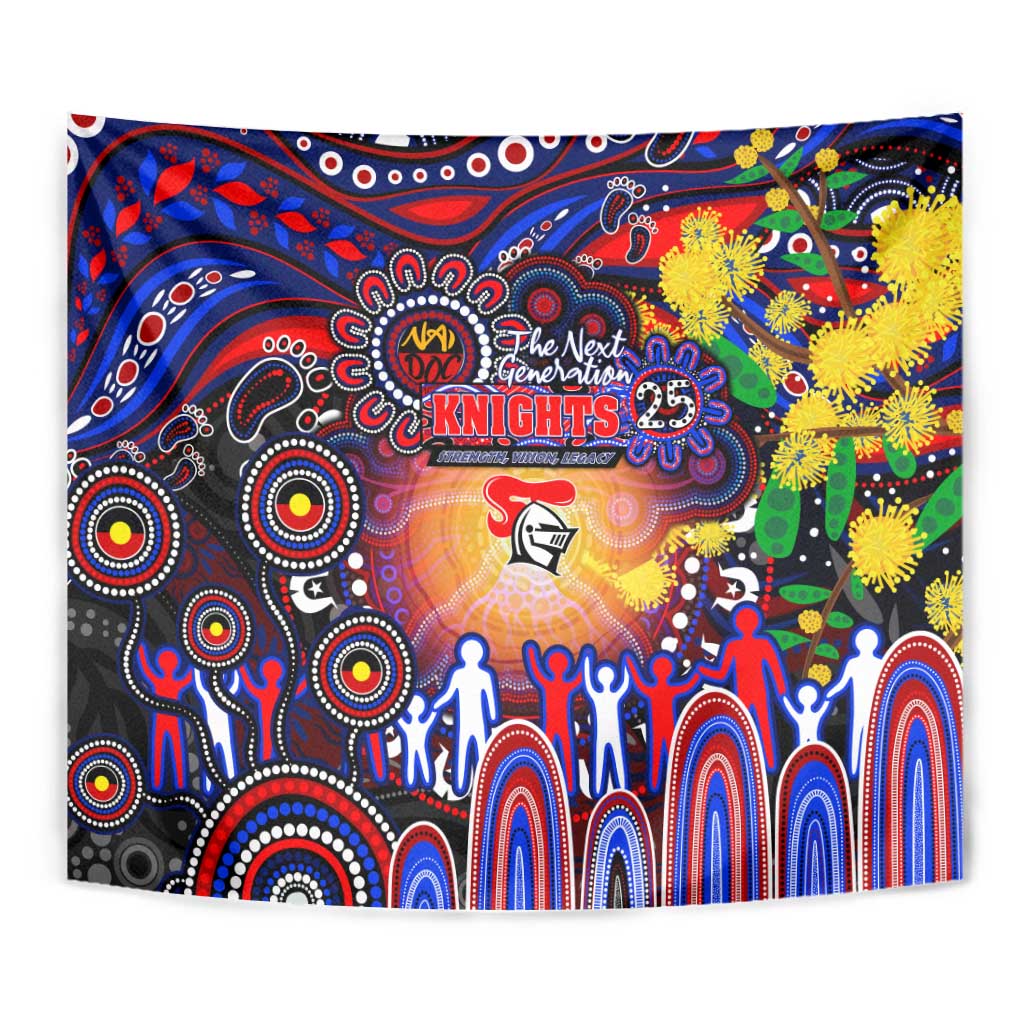 NAIDOC Week 2025 Knights Rugby Tapestry Aboriginal Dot Painting