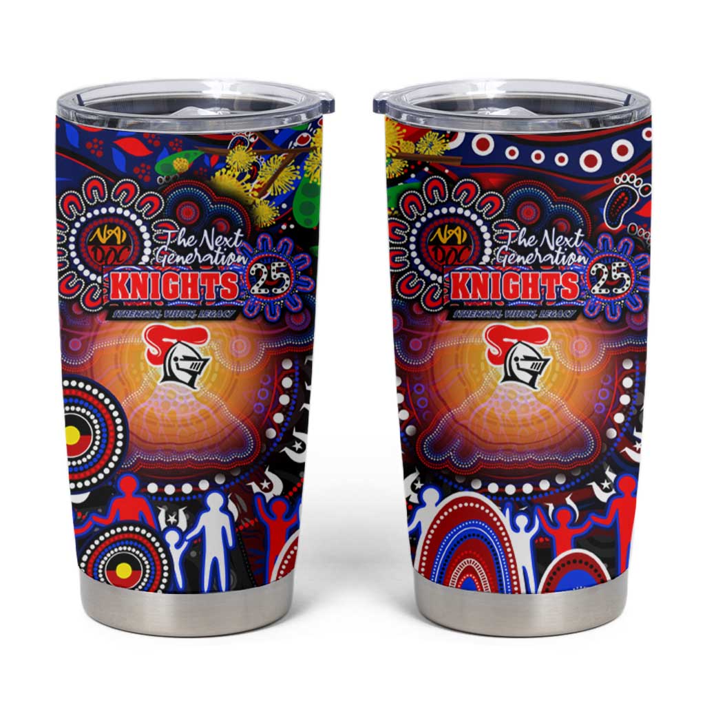 NAIDOC Week 2025 Knights Rugby Tumbler Cup Aboriginal Dot Painting