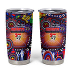 NAIDOC Week 2025 Knights Rugby Tumbler Cup Aboriginal Dot Painting