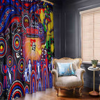 NAIDOC Week 2025 Knights Rugby Window Curtain Aboriginal Dot Painting