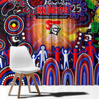 NAIDOC Week 2025 Knights Rugby Window Curtain Aboriginal Dot Painting