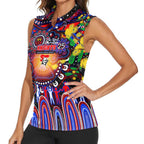 Personalised NAIDOC Week 2025 Knights Rugby Women Sleeveless Polo Shirt Aboriginal Dot Painting