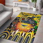 NAIDOC Week 2025 Cowboys Rugby Area Rug Aboriginal Dot Painting