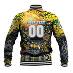 Personalised NAIDOC Week 2025 Cowboys Rugby Baseball Jacket Aboriginal Dot Painting