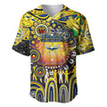 Personalised NAIDOC Week 2025 Cowboys Rugby Baseball Jersey Aboriginal Dot Painting