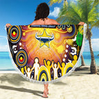 NAIDOC Week 2025 Cowboys Rugby Beach Blanket Aboriginal Dot Painting