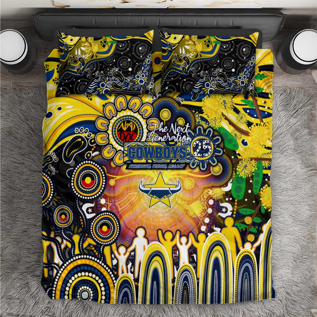 NAIDOC Week 2025 Cowboys Rugby Bedding Set Aboriginal Dot Painting