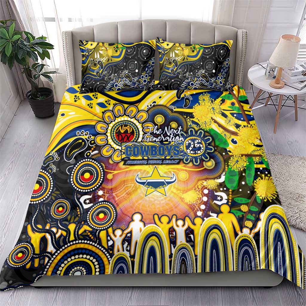 NAIDOC Week 2025 Cowboys Rugby Bedding Set Aboriginal Dot Painting