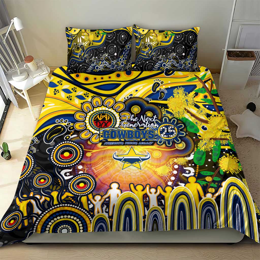 NAIDOC Week 2025 Cowboys Rugby Bedding Set Aboriginal Dot Painting