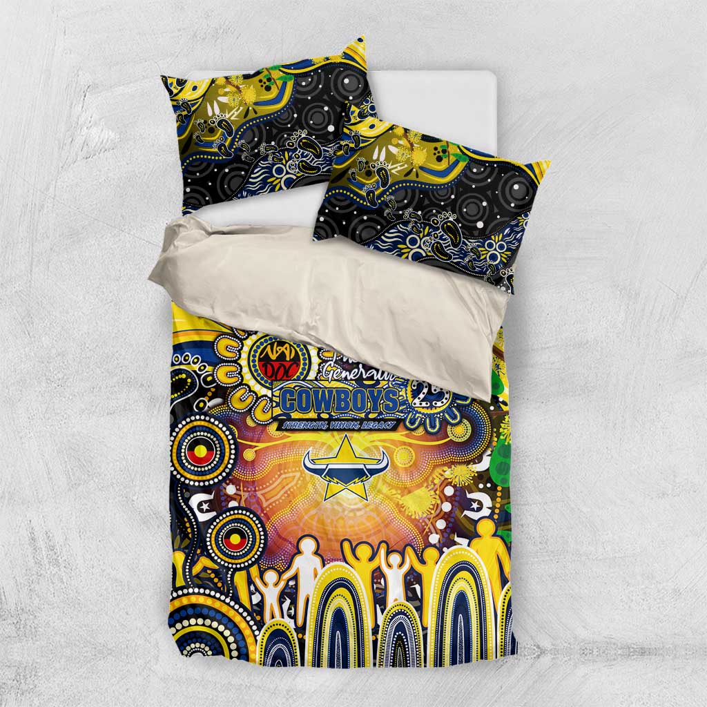 NAIDOC Week 2025 Cowboys Rugby Bedding Set Aboriginal Dot Painting
