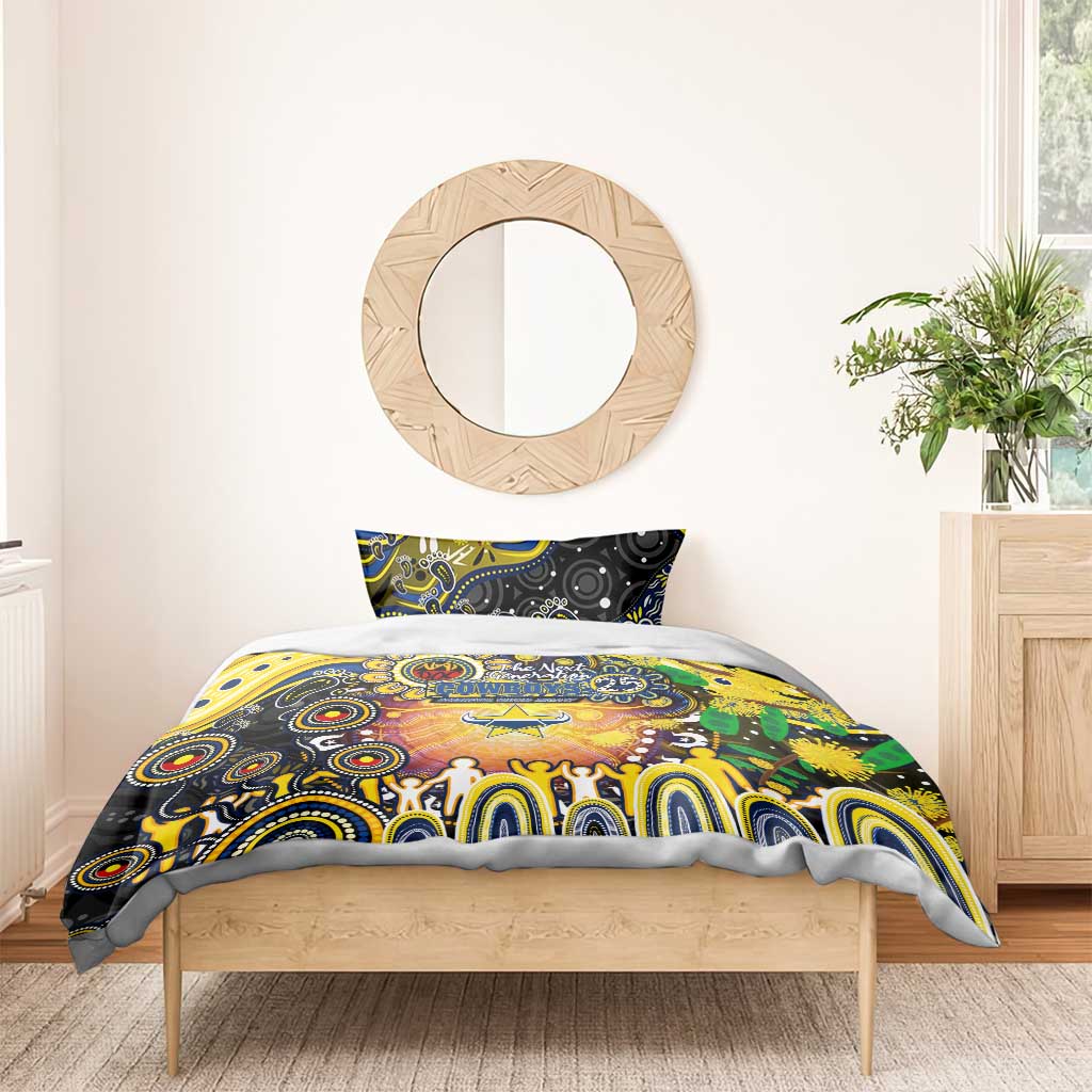 NAIDOC Week 2025 Cowboys Rugby Bedding Set Aboriginal Dot Painting