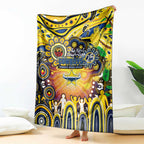 NAIDOC Week 2025 Cowboys Rugby Blanket Aboriginal Dot Painting