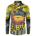 Personalised NAIDOC Week 2025 Cowboys Rugby Button Sweatshirt Aboriginal Dot Painting