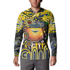 Personalised NAIDOC Week 2025 Cowboys Rugby Button Sweatshirt Aboriginal Dot Painting