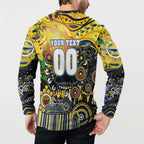 Personalised NAIDOC Week 2025 Cowboys Rugby Button Sweatshirt Aboriginal Dot Painting