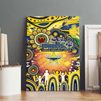 NAIDOC Week 2025 Cowboys Rugby Canvas Wall Art Aboriginal Dot Painting