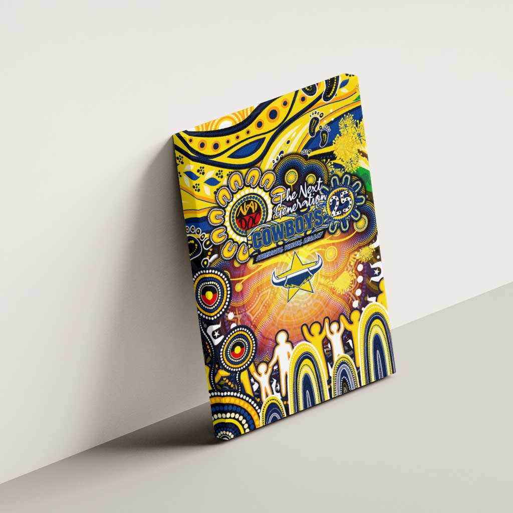 NAIDOC Week 2025 Cowboys Rugby Canvas Wall Art Aboriginal Dot Painting