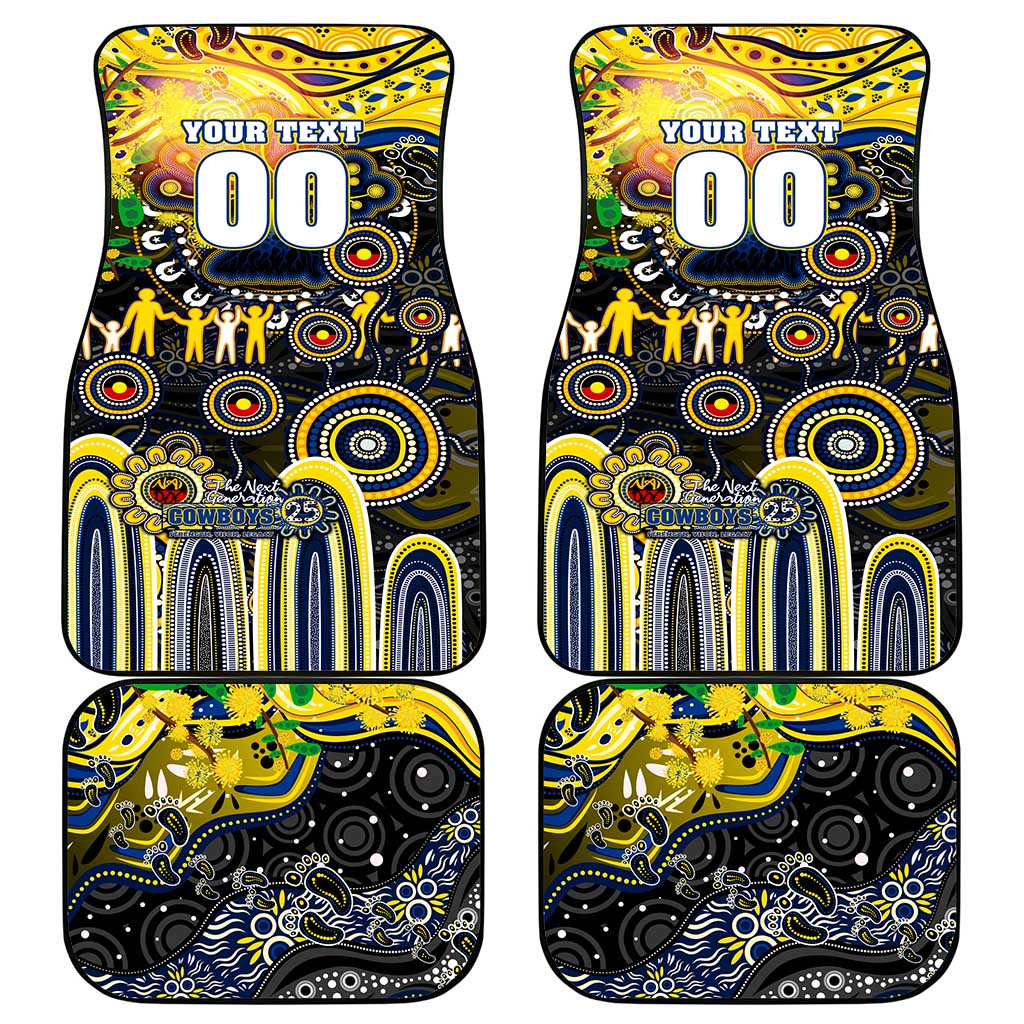 NAIDOC Week 2025 Cowboys Rugby Car Mats Aboriginal Dot Painting