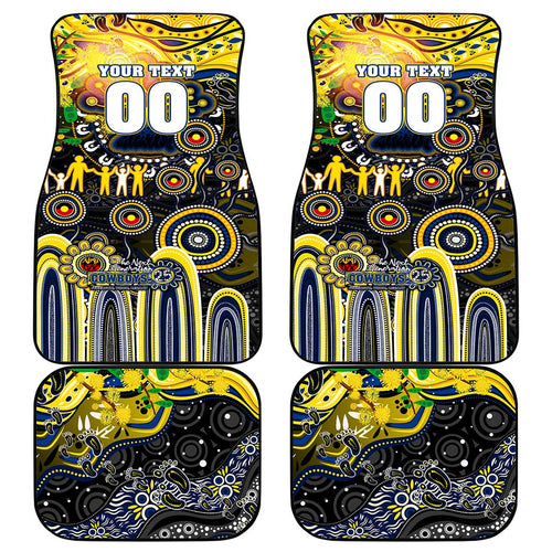 NAIDOC Week 2025 Cowboys Rugby Car Mats Aboriginal Dot Painting