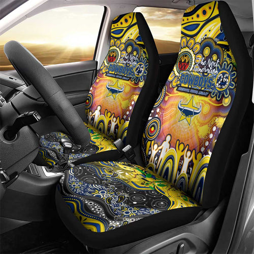 NAIDOC Week 2025 Cowboys Rugby Car Seat Cover Aboriginal Dot Painting