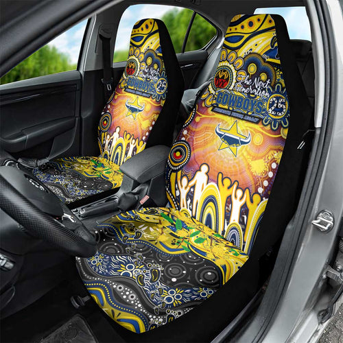 NAIDOC Week 2025 Cowboys Rugby Car Seat Cover Aboriginal Dot Painting