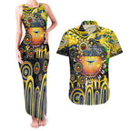 Personalised NAIDOC Week 2025 Cowboys Rugby Couples Matching Tank Maxi Dress and Hawaiian Shirt Aboriginal Dot Painting